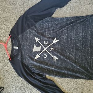 Canvas Black 3/4 Length Sleeve Tee